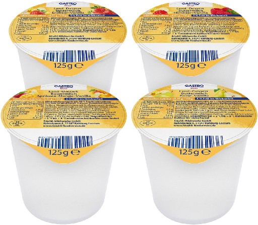 WH BUTTERMILCH-DESSERT 5% 20x125G 4FACH-SORTIERT LAKTOSE FREI Buttermilch-Dessert 5% 20x125g