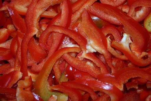 BIO PAPRIKA STREIFEN ROT 5MM (27) 2,5KG (DE-ÖKO-006) Bio Paprika Streifen Rot 5mm 2,5kg (DE-ÖKO-006)