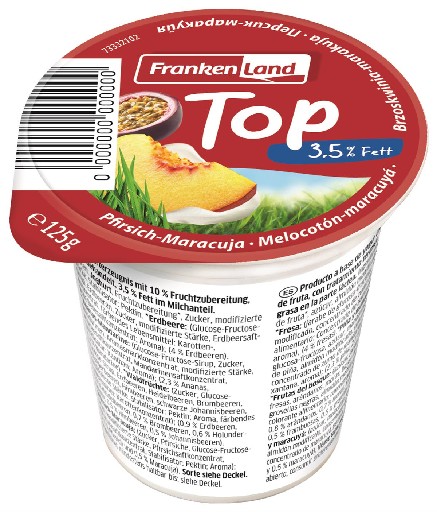 Frankenland H-Top Fruchtjoghurt 3,5% Sortiert 20x125g