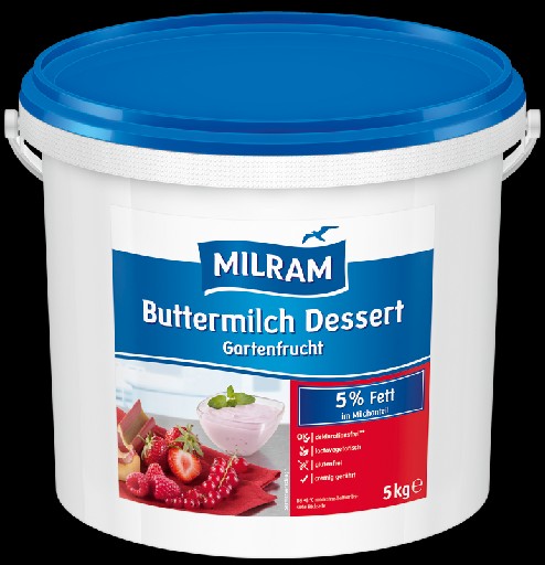 Milram Buttermilchdessert Gartenfrucht 5% 5kg