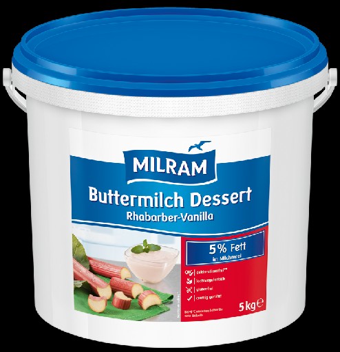Buttermilchdess. Rha.-Van. 5% 5kg Milram