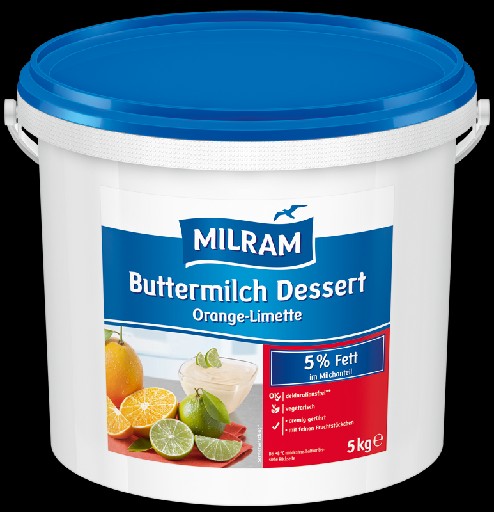 Milram Buttermilchdessert Orange-Limette 5% 5kg