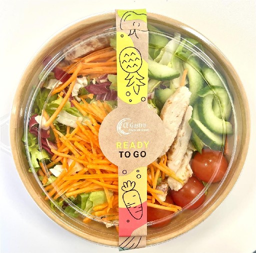 SALATBOWL GEFL. + 50ML DRESS. 6x225G CFG Salatbowl Gefl. + 50ml Dress. 6x225G CFG