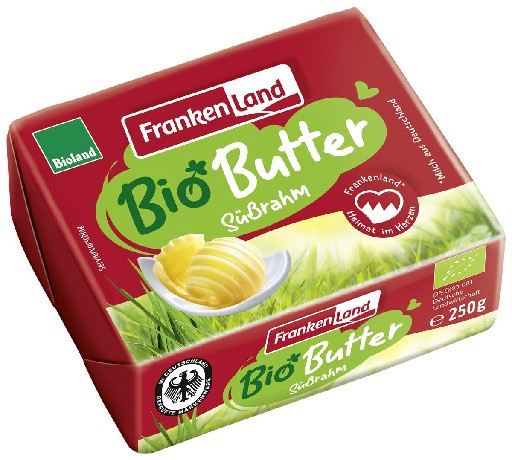 Bio Frankenland Butter Süßrahm 82% 20x250g