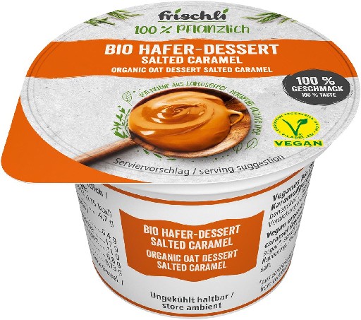 BIO HAFER DESSERT SALTED CARAMEL 20X85G FRISCHLI Frischli Bio Hafer Dessert Salted Caramel 20 x 85g