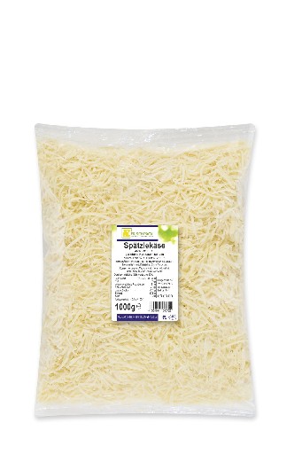 SPÄTZLEKÄSE GERIEBEN 45% 1KG Frischpack Spätzlekäse gerieben 45% 1kg