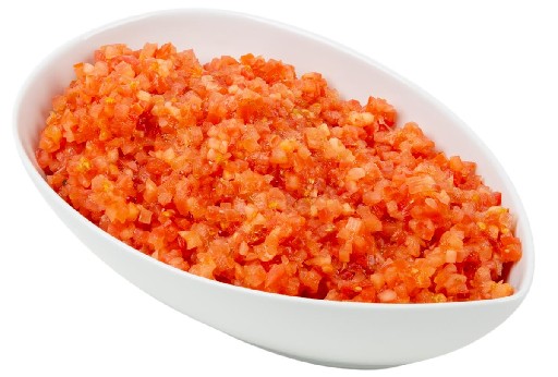 TOMATEN GESCHNITTEN WÜRFEL 5MM (72) 2KG Tomaten geschnitten Würfel 5mm 2Kg