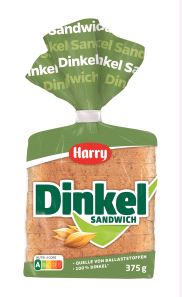 HARRYBROT DINKEL SANDWICH 375g Harry Dinkel Sandwich 375g