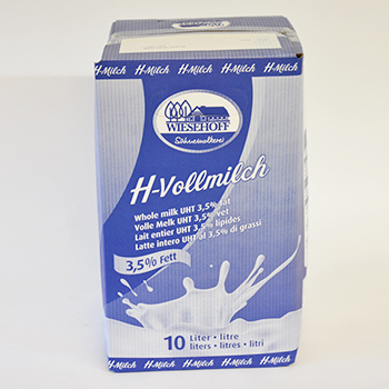 WH 3,5% H-MILCH BAG IN BOX 10 L Wiesehoff H-Milch 3,5% 10l Bag in Box