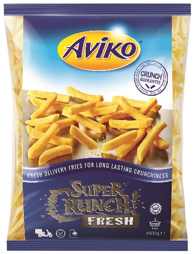 AVIKO FRESH 7MM SUPER CRUNCH POMMES  2X 4,5KG  Aviko Super Crunch Pommes Fresh 7mm 2x4,5kg