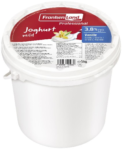FRANKENLAND JOGHURT FRU VANILLE  3,8% 5KG Frankenland Joghurt Fru Vanille 3,8% 5kg