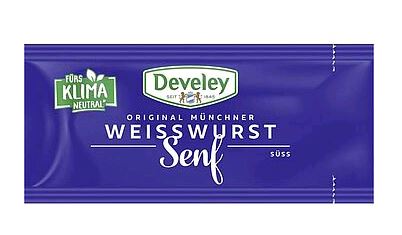 DEVELEY ORIGINAL MÜNCHNER WEIßWURST SENF PORTIONEN 200X15ML Develey Original Münchner Weißwurst Senf Portionen 200x15ml 