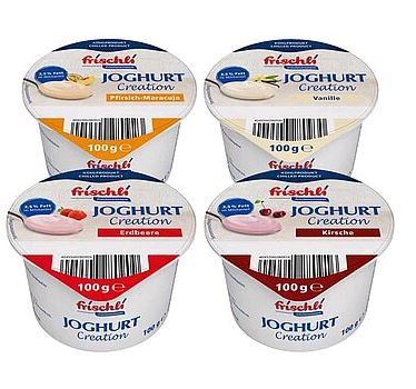 FRISCHLI FRUCHTJOGHURT CREATION (299) 3,5% 20 X 100G Frischli Fruchtjoghurt Creation 3,5% 20x100g