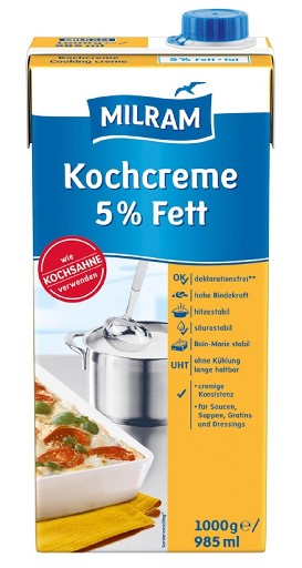 MILRAM H-KOCHCREME 5% 12X1L MilramH-Kochcreme 5% 12x1L
