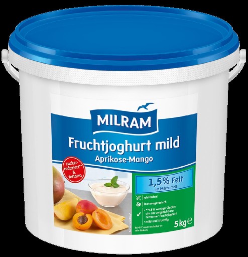 Milram Fruchtjoghurt Aprikose - Mangor 1,5% 5Kg