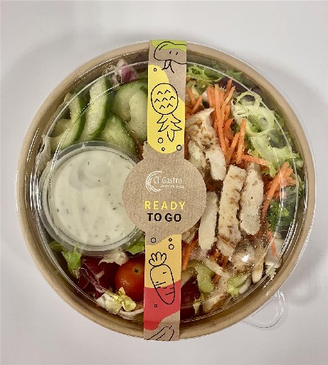 BOWL GEFLÜGEL + 80ML DRESSING 6X300g (33) Bowl Geflügel mit 80ml Dressing 6x300g