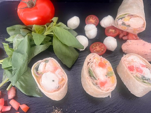 Wrap Mozzarella Tomate Basilikum 4er