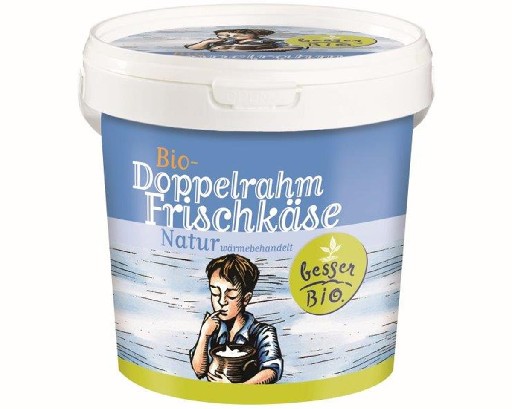 Bio Doppelrahm Frischkäse Natur 60% 1kg