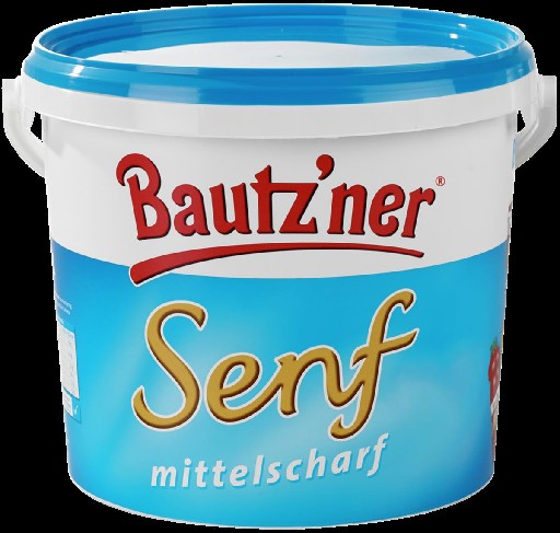 Bautzner Senf mittelscharf 5kg