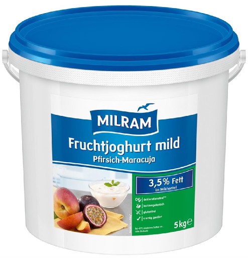 Milram Fruchtjoghurt Pfirsich - Maracuja 3,5% 5kg