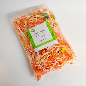 ROHKOST VITAL (72) 1KG In Streifen je 40% Möhre und Weißkohl, 10% Rote Paprikastreifen und 10% Maislörner Rohkost Vital 1kg