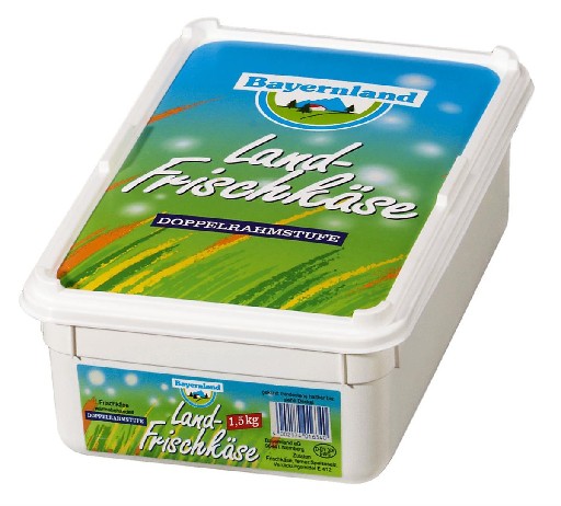 BAYERNLAND NATUR LANDFRISCHKÄSE 70% (401) 1,5 KG Landfrischkäse Natur 70% 1,5 Kg