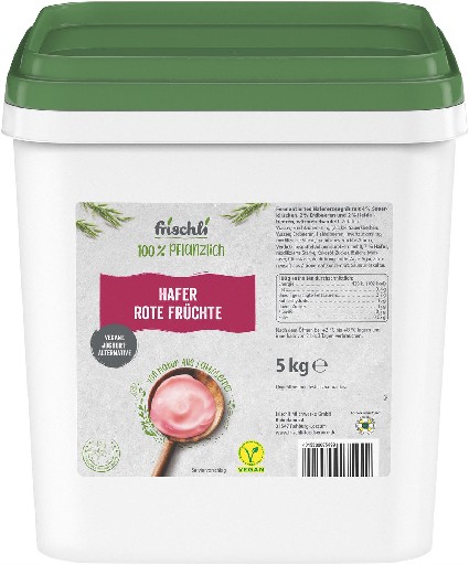 FRISCHLI H-HAFERJOGHURT ROTE FRÜCHTE 5KG Vegan Frischli H-Haferjoghurt Rote Früchte 5kg