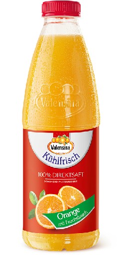 SAFT ORANGE M. FRUCHTFLEISCH (538) 6X1L PET VALENSINA KÜHLFRISCH Orangensaft  m. Fruchtfleisch 6x1L 
