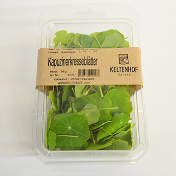 KELTENHOF MICRO KAPUZINERKRESSEBLÄTTER 25GR / 30er SCHALE Kapuzinerkresseblätter 25g 30er Schale