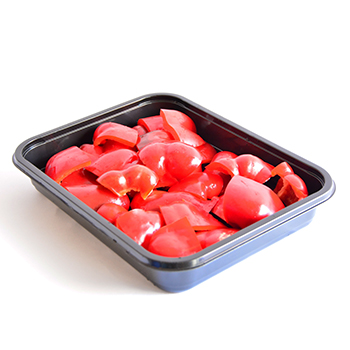 PAPRIKA ROT 1/8  (72) 1 KG zum einlegen von Anti Pasti geeignet - keine fertige Anti Pasti Paprika Rot 1/8 1kg