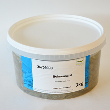 C&F 3.00 KG BOHNENSALAT MIT ZWIEBELN UND ESSIG-ÖL C&F 3.0 kg Bohnensalat in Essig-Öl