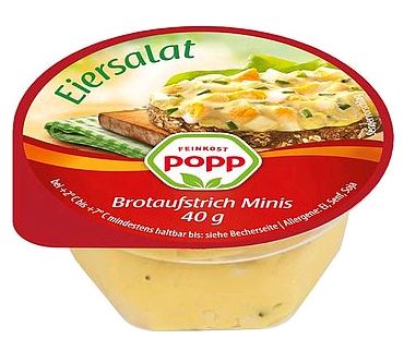 POPP EIERSALAT (299) 40 X 40G KARTON Popp Eiersalat 40x40g Karton
