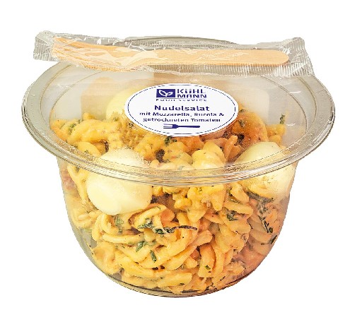 NUDELSALAT FUSSILI MOZZARELLA 6 X 230G Vegetarisch Nudelsalat Fussili Mozzarella 6 x 230g