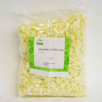 WEISSKOHL WÜRFEL GROB 15MM (72) 2,5 KG Weisskohlwürfel  grob 15mm 2,5kg