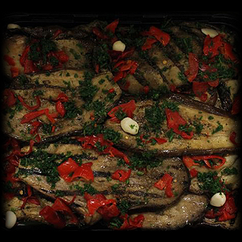 NAPURO ANTIPASTI GEGRILLTE AUBERGINE IN SCHEIBEN 1KG Napuro Antipasti gegrillte Aubergine in Scheiben 1kg