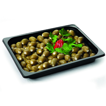 NAPURO ANTIPASTI GEFÜLLTE GRÜNE OLIVEN MIT FRISCHKÄSE 1KG Napuro Antipasti gefüllte grüne Oliven mit Frischkäse 1kg