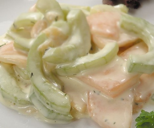 NAPURO MELONEN - GURKENSALAT (355) 1,0 KG SCHALE Napuro Melonen-Gurkensalat 1,0kg 