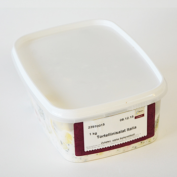 NAPURO TORTELLINISALAT ITALIA (355) 1,0 KG SCHALE Napuro Tortellinisalat Italia 1,0kg 