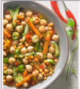 NAPURO KICHERERBSENSALAT MIT MINZE 1 KG Vegan Napuro Kichererbsensalat mit Minze 1Kg