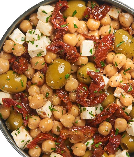 NAPURO KICHERERBSEN TOMATEN SALAT 1KG Napuro Kichererbsen Tomaten Salat 1kg