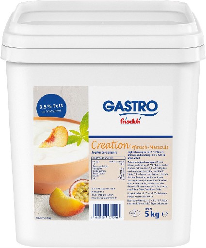 FRISCHLI FRUCHTJOGHURT PFIRS.-MARAC. 3,5% 5KG Frischli Fruchtjoghurt Pfirsich-Maracuja 3,5% 5kg