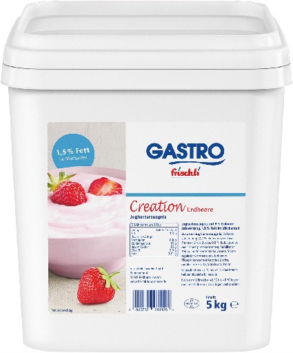 FRISCHLI FRUCHTJOGHURT ERDBEER 1,5% 5KG Frischli Fruchtjoghurt Erdbeer 1,5% 5kg