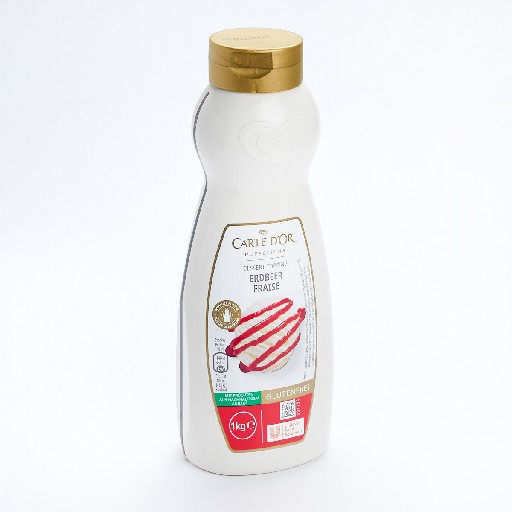 CARTE D´OR DRESSING TOPPING ERDBEER (135) 1L FLASCHE Art-Nr. 18424 Carte d´Or Dressing Topping Erdbeer 1l