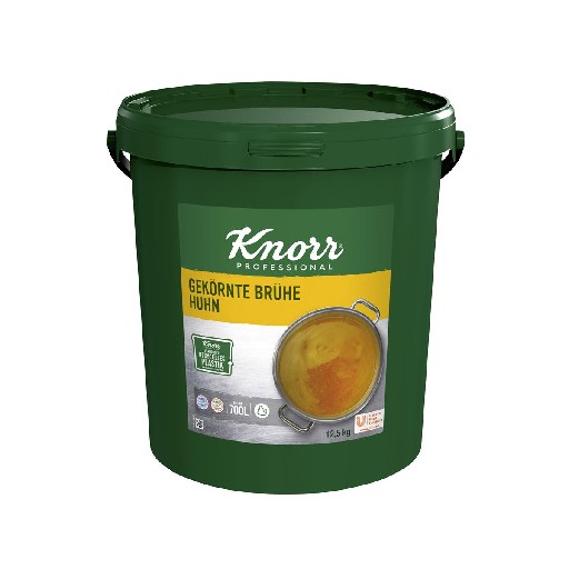 KNORR GEKÖRNTE BRÜHE HUHN 12,5 KG EIMER Art-Nr. 4895 Knorr Gekörnte Brühe Huhn 12,5 kg