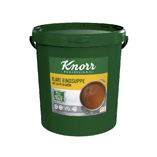 KNORR KLARE RINDSSUPPE 12,5 KG EIMER Art-Nr. 351 Knorr Klare Rindssuppe 12,5kg