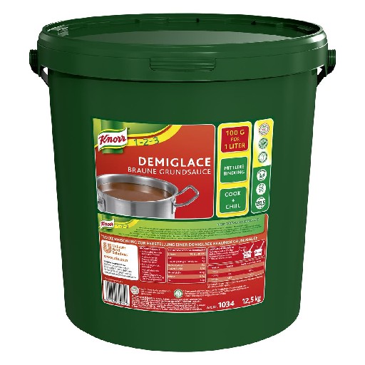 KNORR DEMIGLACE BRAUNE GRUNDSAUCE (135)  12,5 KG EIMER Art-Nr. 1034 Knorr Demiglace Braune Grundsauce 12,5 kg