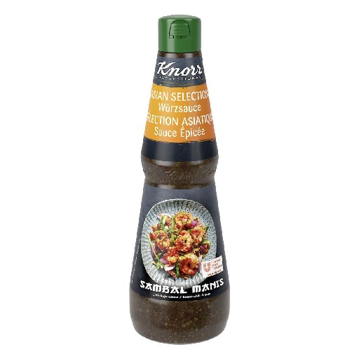 KNORR WÜRZSAUCE SAMBAL MANIS 1L FLASCHE Art-Nr. 97935 Knorr Würzsauce Sambal Manis 1L Flasche