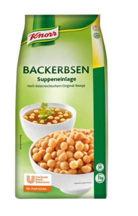 KNORR BACKERBSEN 1KG BEUTEL Art-Nr. 558 Knorr Bacherbsen 1Kg Beutel