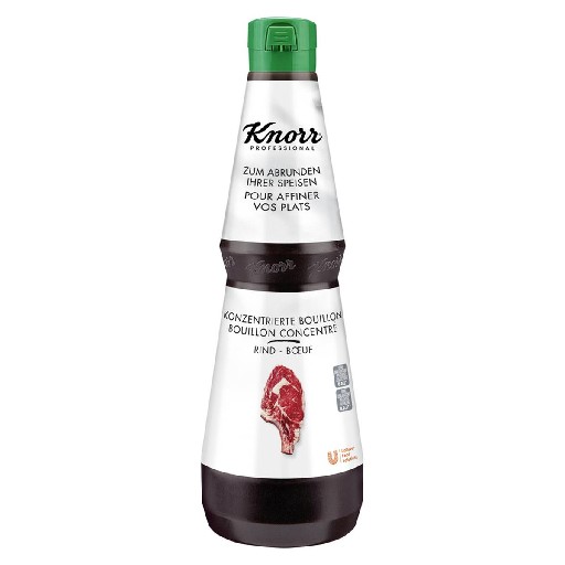 KNORR BOUILLON RIND FLÜSSIG PROF 1L FLASCHE Art-Nr. 11697 Knorr Bouillon Rind flüssig Prof. 1L Flasche