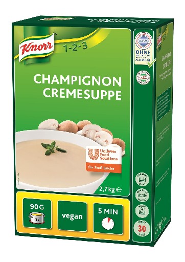 KNORR CHAMPIGNON CREMESUPPE 2,7KG Art-Nr. 375 Knorr Champignon Cremesuppe 2,7kg